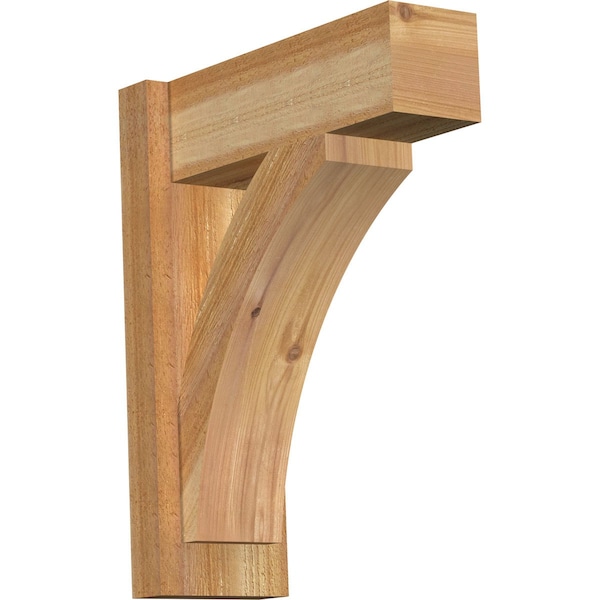 Ekena Millwork Thorton Block Rough Sawn Outlooker, Western Red Cedar, 6"W x 16"D x 20"H OUT06X16X20THR05RWR - main